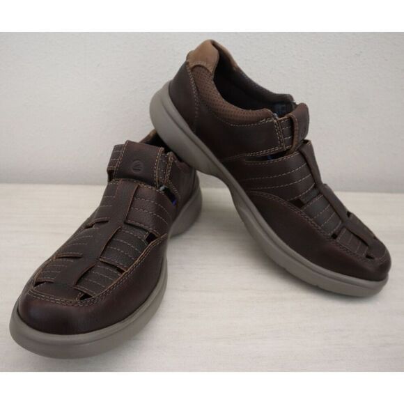 Clarks Collection Men\'s Sz 13M Brown Tumbled Leather Bradley Cove Loafers main image 6